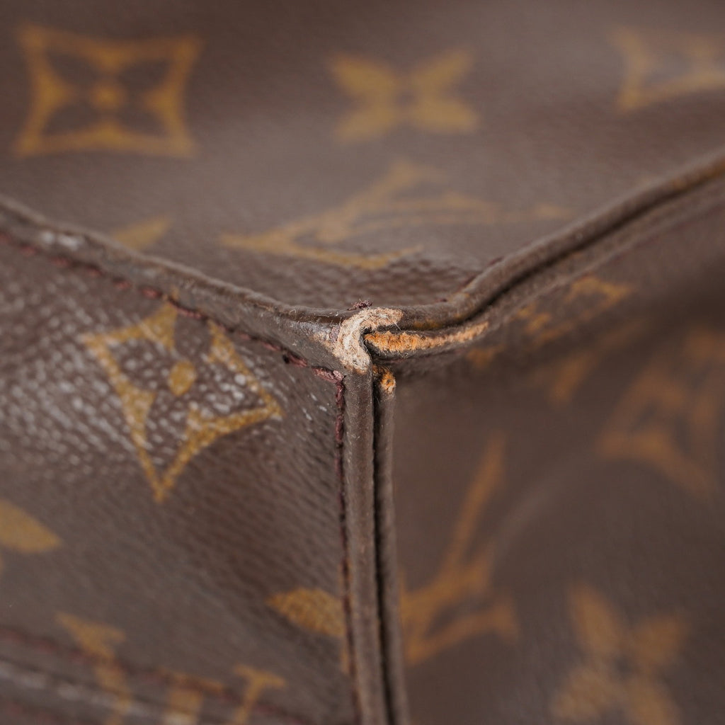 LOUIS VUITTON Sac Plat Handbag Monogram Canvas Brown M51140 06E441980004