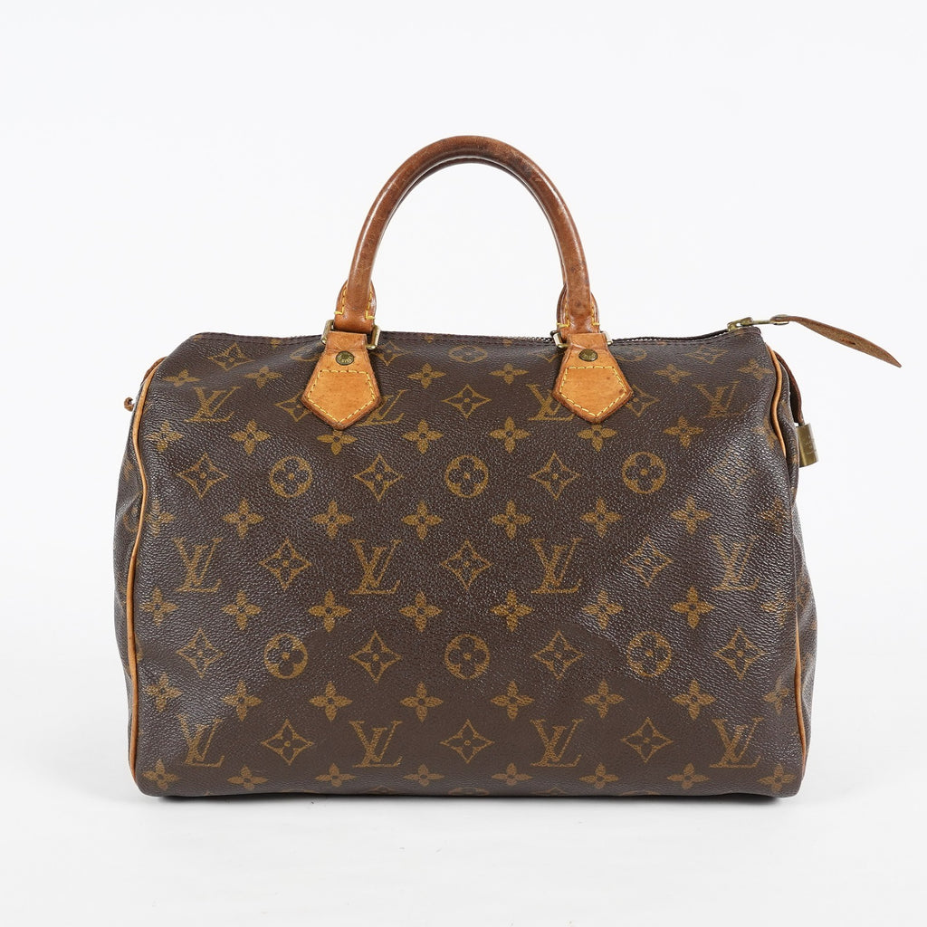 Louis Vuitton Speedy 30 M41526 Monogram Brown Canvas Handbag Used 08A124747603