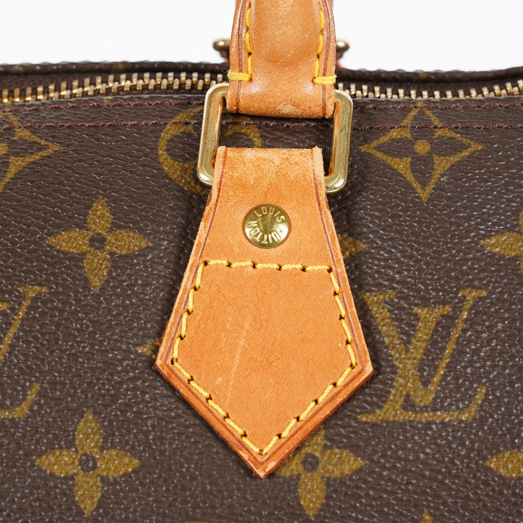 Louis Vuitton Speedy 25 M41109 Monogram Brown Boston Hand Bag Used 07E148030015
