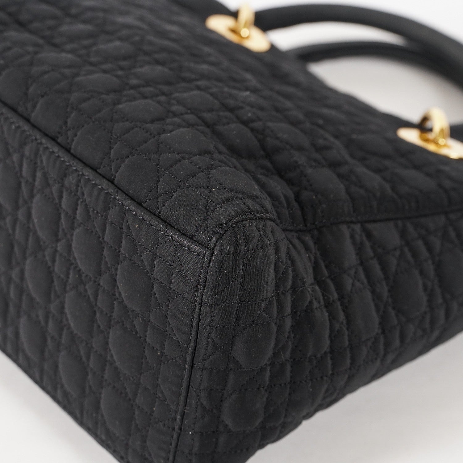 Christian Dior Black Nylon Medium Lady DIOR Bag VINTAGE 12E263850008