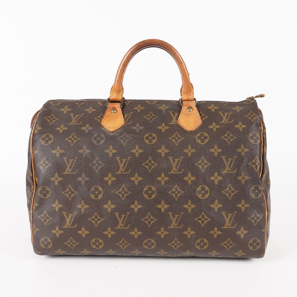 Authentic Louis Vuitton Monogram Speedy 35 Hand bag M41524 vintage 06E074070013