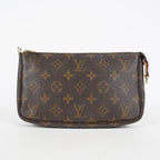 Louis Vuitton Pochette Accessoires Pouch M51980 Monogram Brown Used 07E082750007