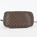 Louis Vuitton N51105 Damier Ebene Neverfull MM Tote Bag Brown Used 07E064730027