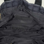 Chanel New Travel Line Tote Bag MM Black Nylon Leather Gold HW Used 08E191155007