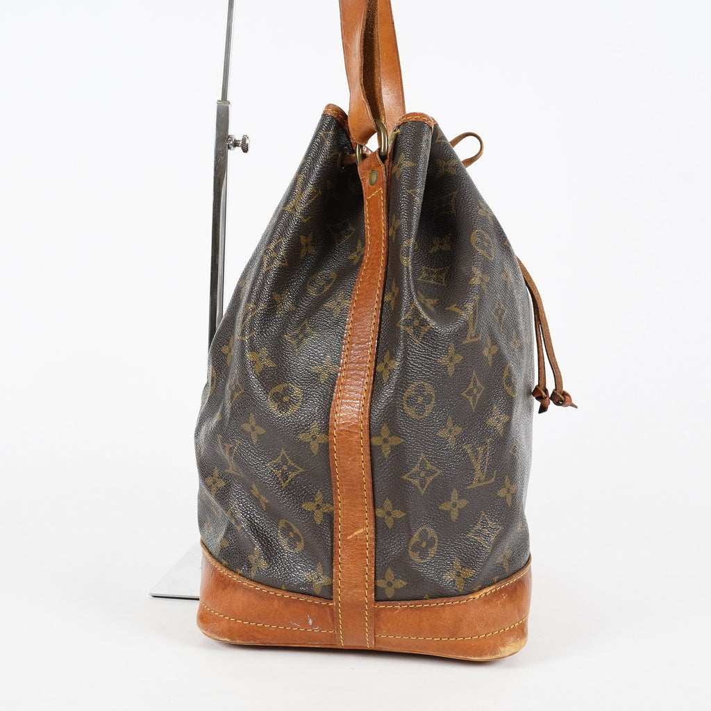 Louis Vuitton Noe GM M42224 Monogram Canvas Brown Used Bucket Bag 08A094576003