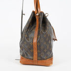 Louis Vuitton Noe GM M42224 Monogram Canvas Brown Used Bucket Bag 08A094576003