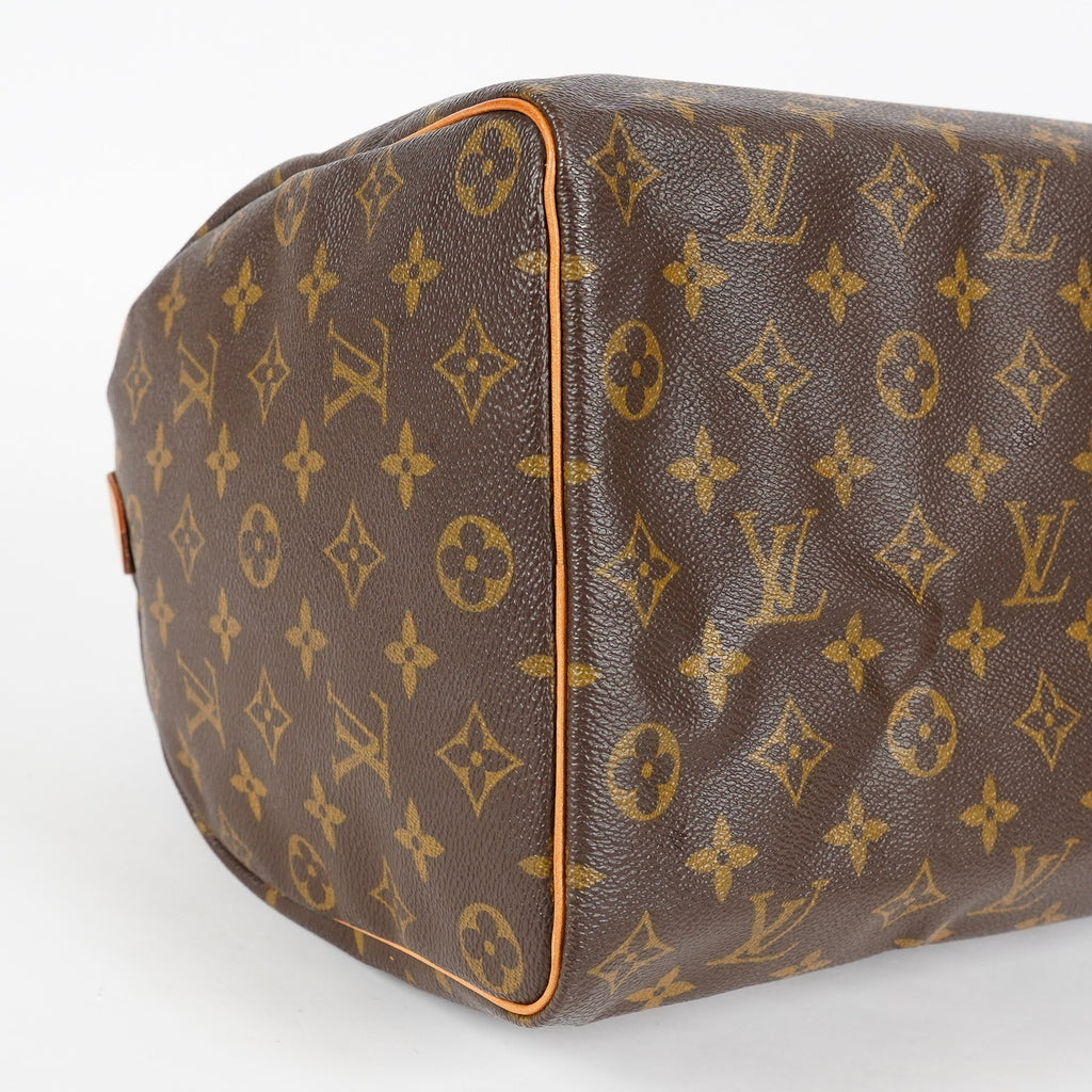 Louis Vuitton Speedy 35 Monogram Brown Canvas Handbag Used M41524 07A266864031