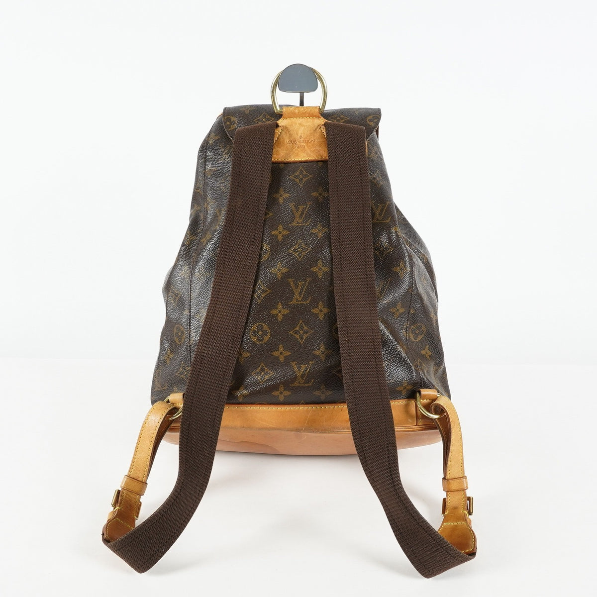 Louis Vuitton Montsouris GM M51135 Monogram Canvas Brown Backpack 09M024532016