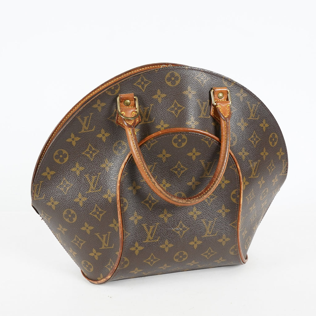 Louis Vuitton Ellipse MM M51126 Monogram Canvas Brown Used Handbag 09M383738908