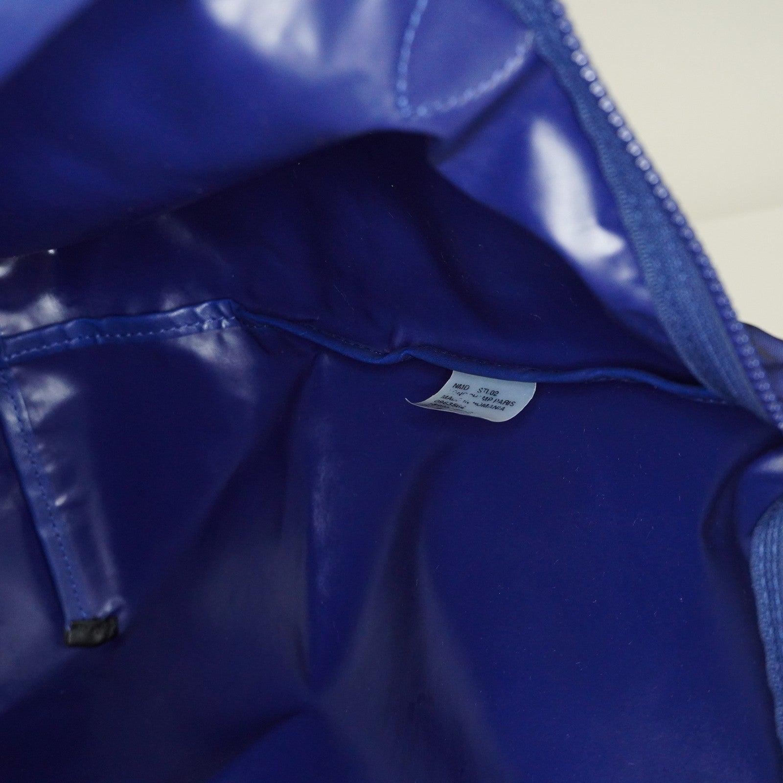 Longchamp Le Pliage Navy Nylon Long Handle Tote Shoulder Bag Used 08A06660003