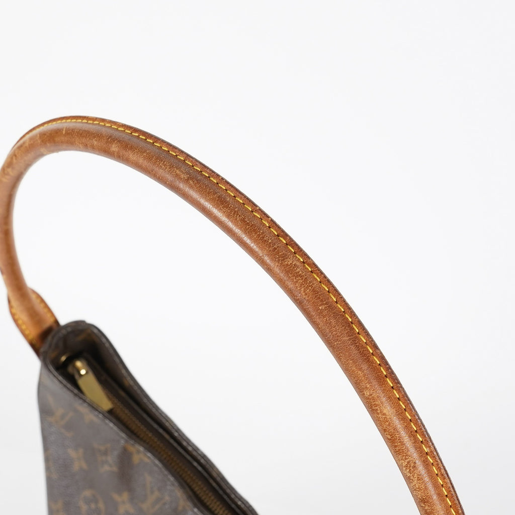 Louis Vuitton Looping GM Monogram Brown Shoulder Bag M51145 Vintage 07E163300012