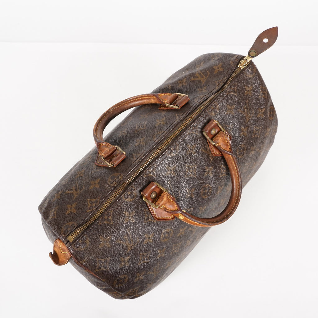 Authentic Louis Vuitton Monogram Speedy 35 Handbag vintage M41524 06E435060012