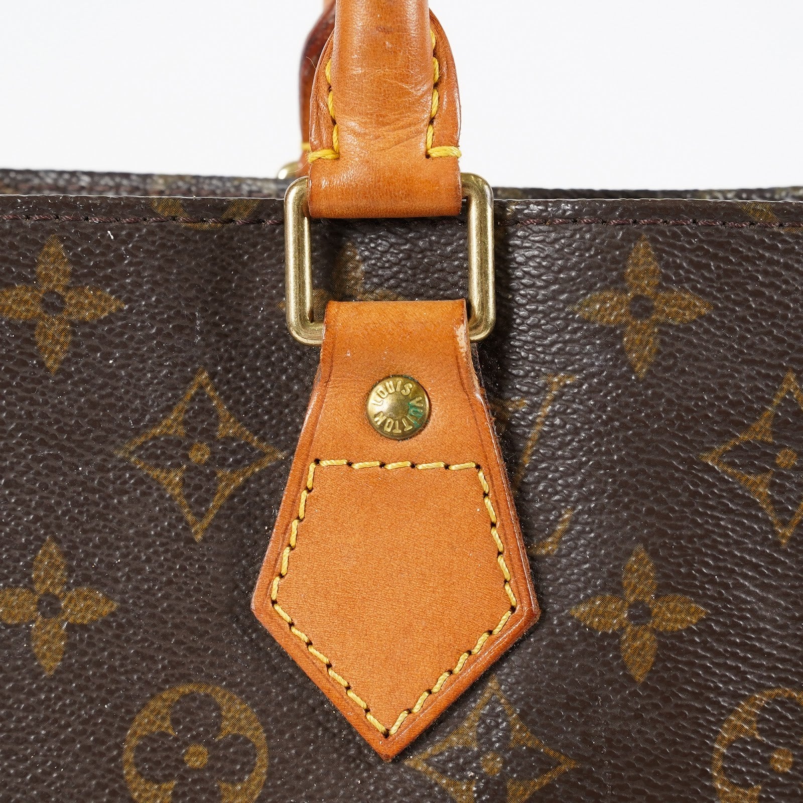 Louis Vuitton Sac Plat Monogram Canvas Hand Tote Bag Brown M51140 08E412310010