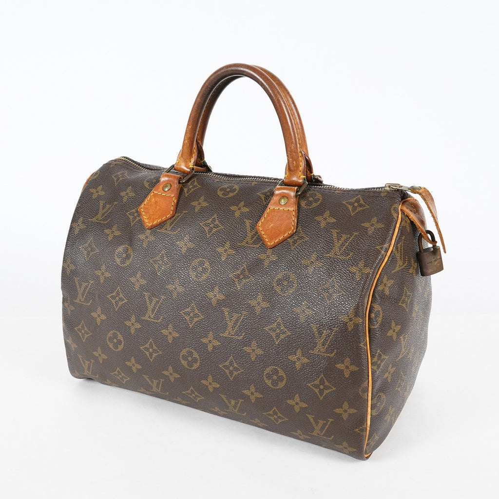 Louis Vuitton Speedy 30 M41526 Monogram Canvas Boston Hand Bag Used 07E064290007