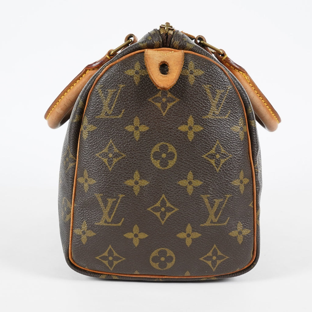 Louis Vuitton Speedy 25 Monogram Canvas Brown Handbag M41528 Used 07A047493208