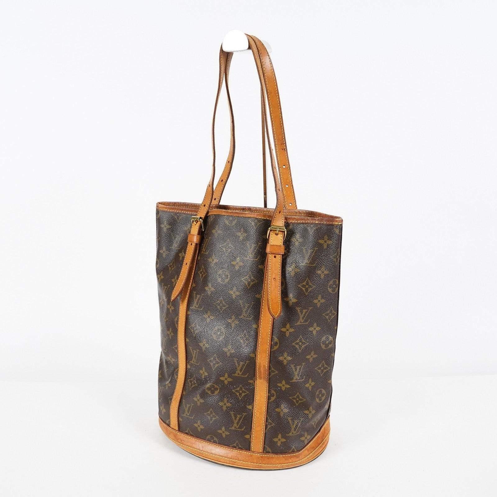 Louis Vuitton Monogram Bucket GM Shoulder Tote Bag Brown M42236 07E191760017