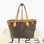 Louis Vuitton Neverfull PM M40155 Monogram Canvas Brown Tote Bag 09E084730011