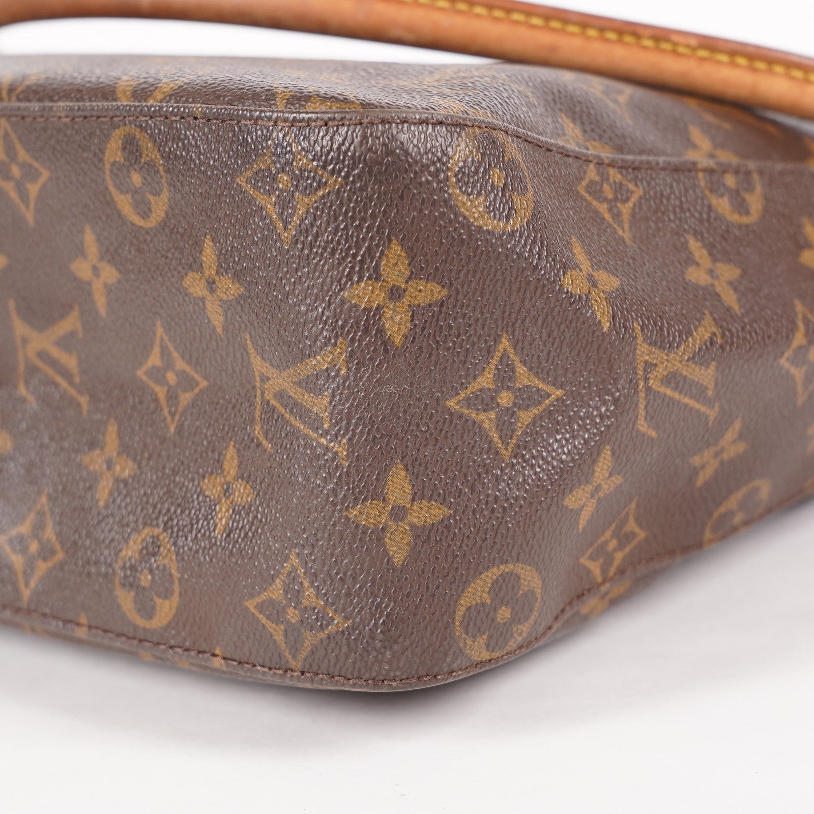 Louis Vuitton Monogram Looping GM Shoulder Bag Brown M51145 Vintage 07E143410005
