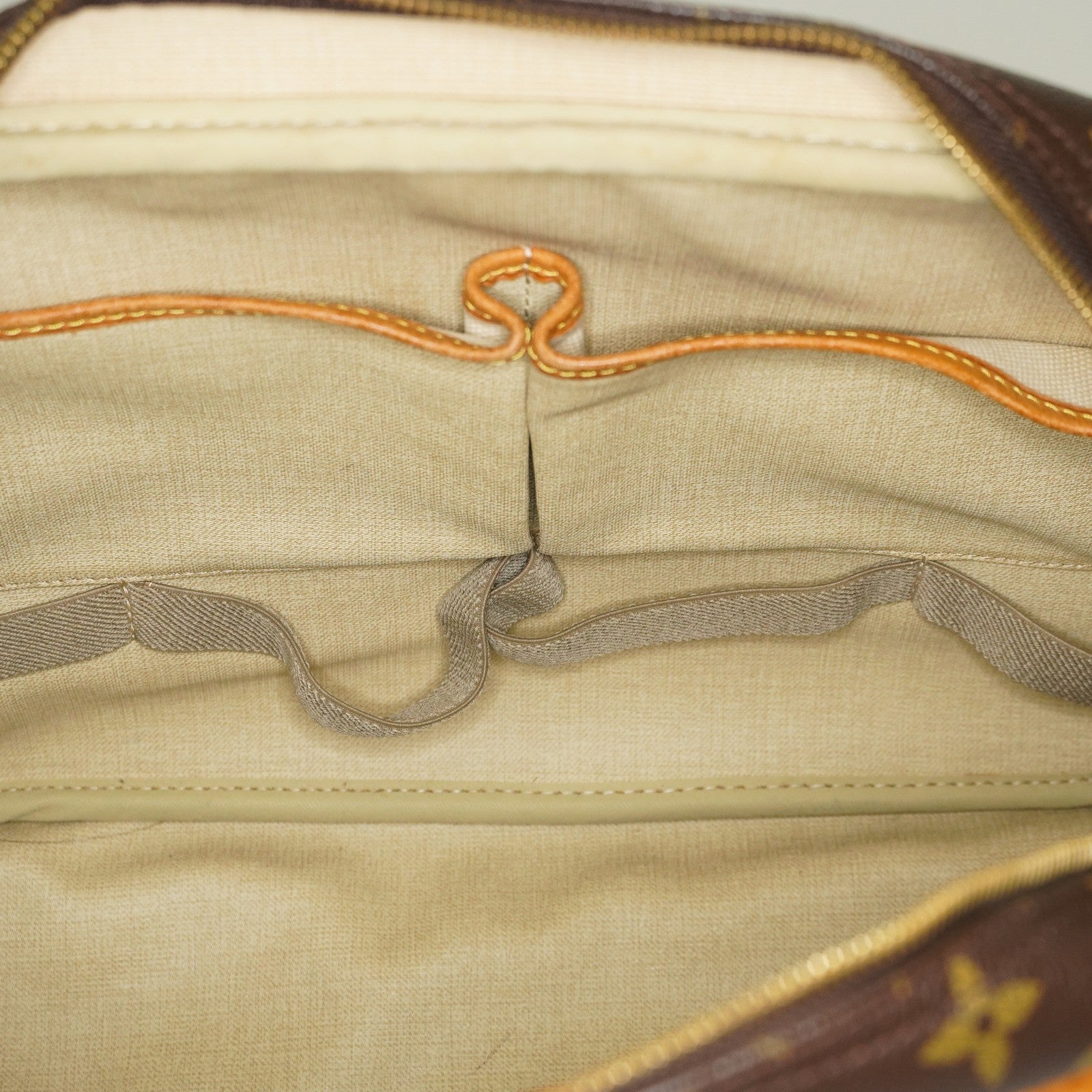 Louis Vuitton Deauville M47270 Monogram Canvas Brown Handbag Used 08E081980002