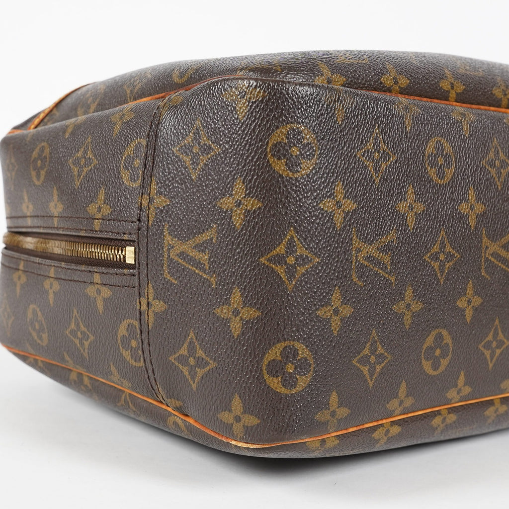 Louis Vuitton Deauville Monogram Canvas Brown Handbag M47270 Used 07E132640030