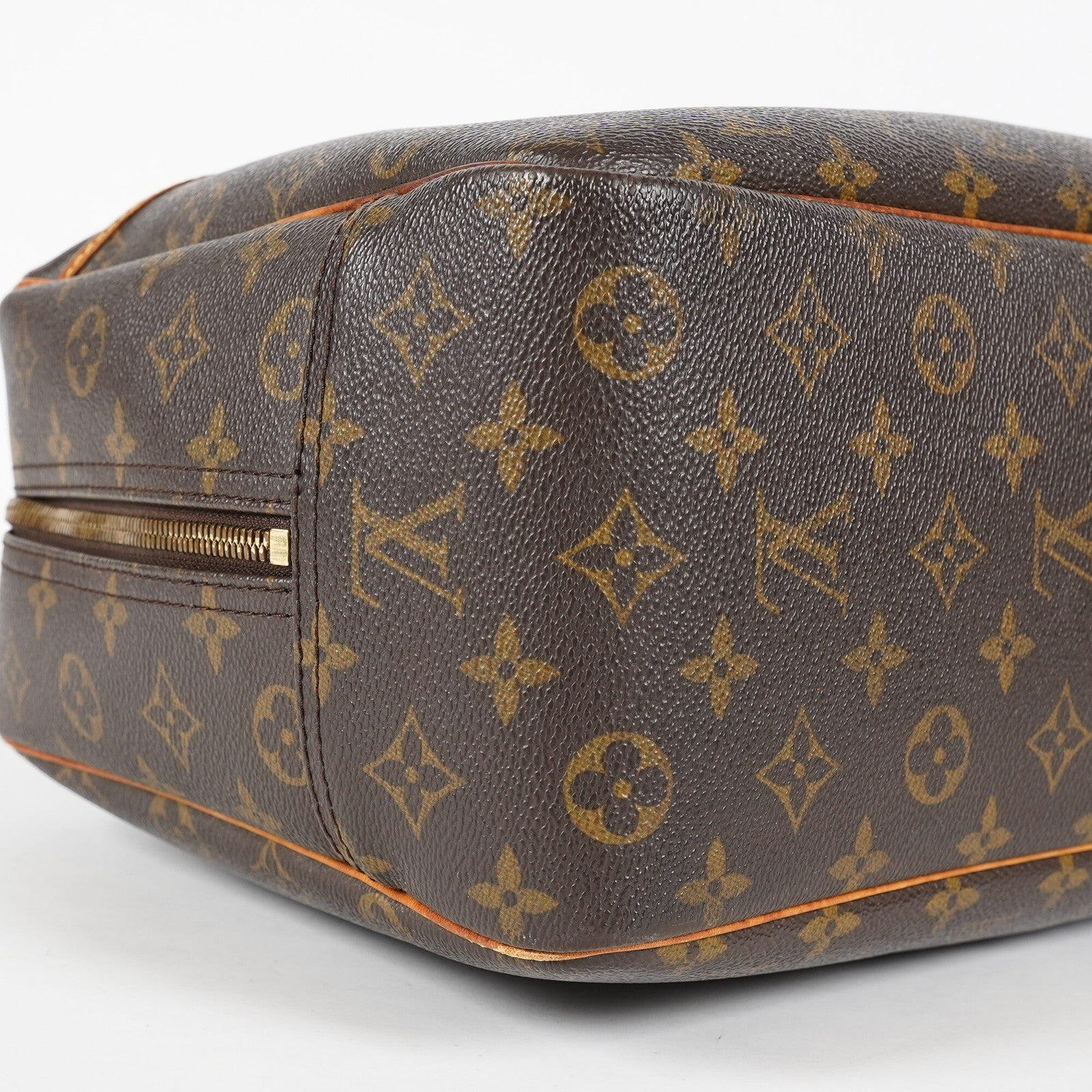 Louis Vuitton Deauville Monogram Canvas Brown Handbag M47270 Used 07E132640030