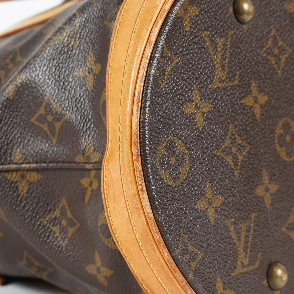 Louis Vuitton Bucket GM M42236 Monogram Canvas Brown Tote Bag Used 08E182310010