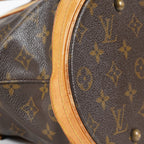 Louis Vuitton Bucket GM M42236 Monogram Canvas Brown Tote Bag Used 08E182310010
