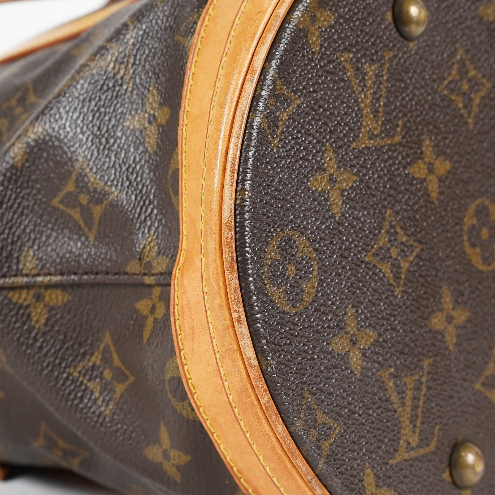 Louis Vuitton Bucket GM M42236 Monogram Canvas Brown Tote Bag Used 08E182310010