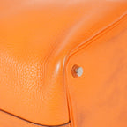 HERMES Picotin PM 18 Taurillon Clemence Orange Handbag Bag 05E0119250016