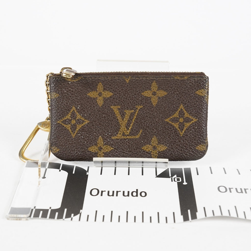 Louis Vuitton M62650 Pochette Cles Monogram Brown Key Pouch Used 08E201045012
