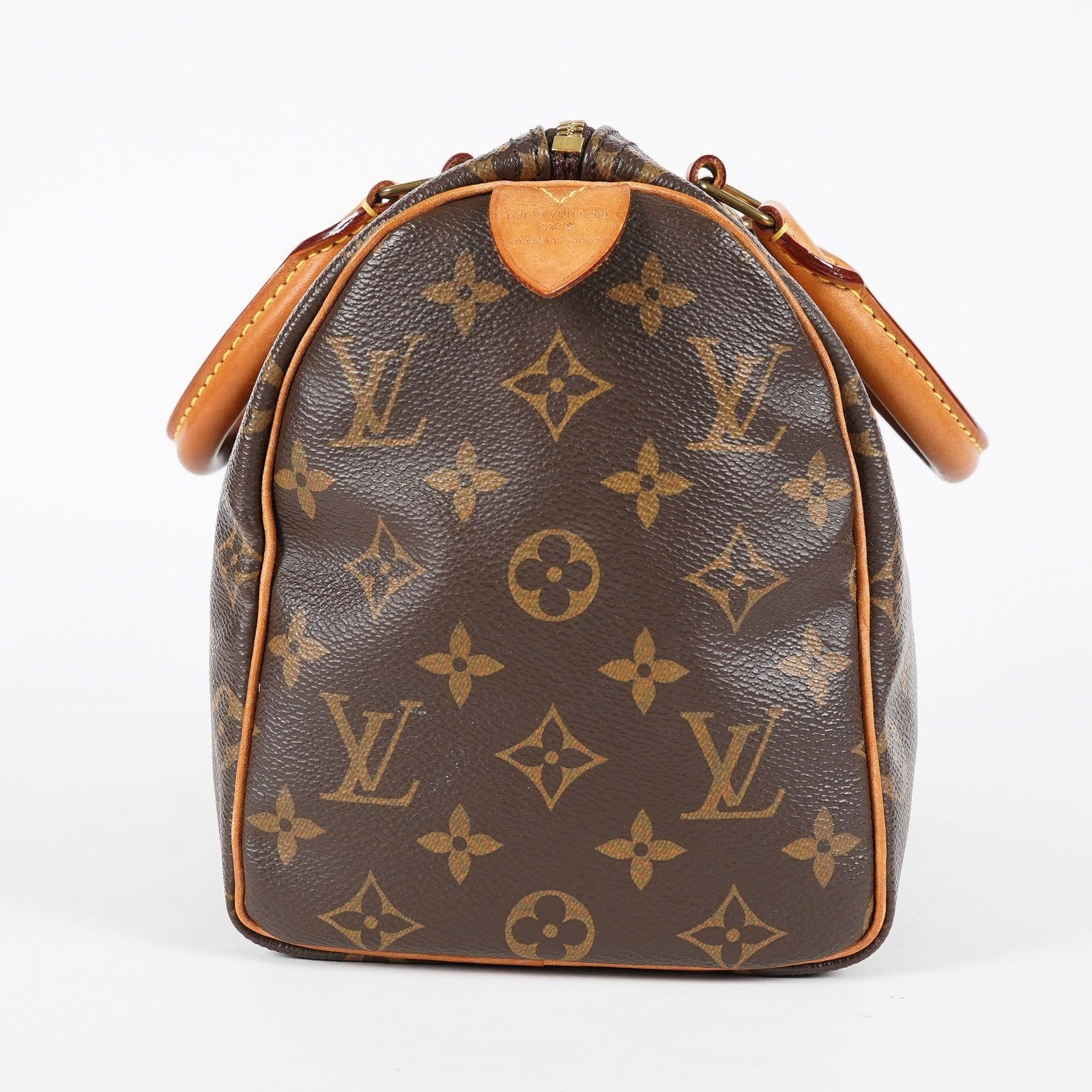 Louis Vuitton Monogram Speedy Handbag Brown Canvas Used M41528 08E2711110007