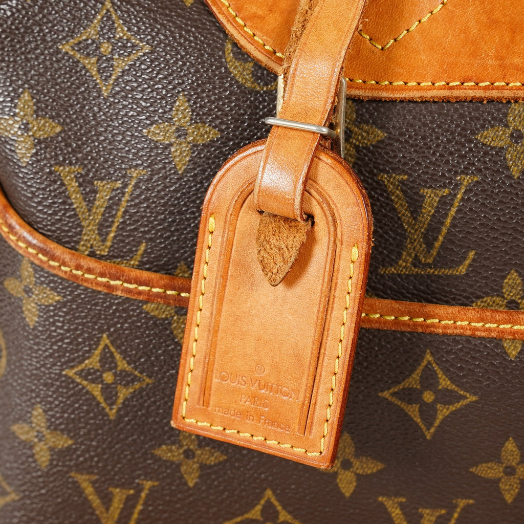Louis Vuitton Deauville M47270 Monogram Canvas Brown Handbag Used 08E081980002