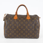 Louis Vuitton Speedy 30 M41526 Monogram Canvas Boston Hand Bag Used 07E064290007