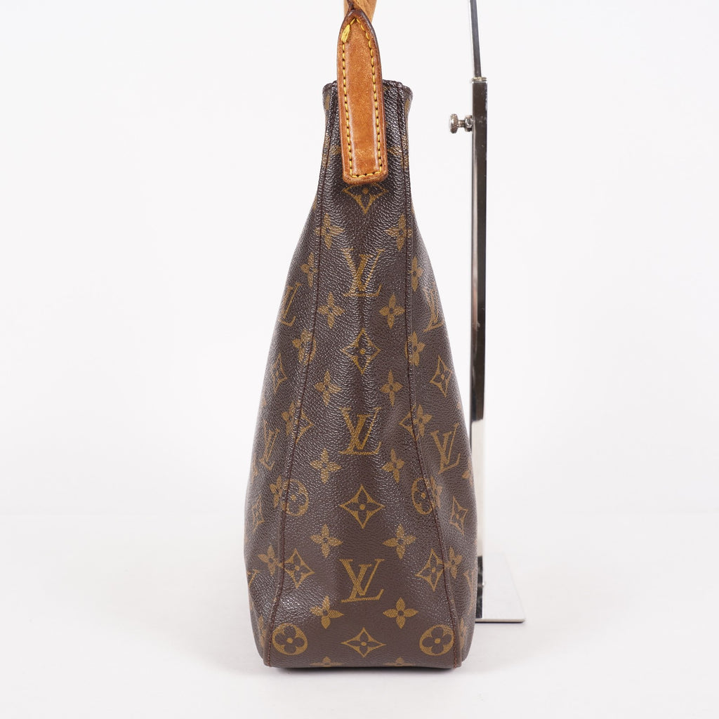 Louis Vuitton Looping GM M51145 Monogram Canvas Shoulder Bag Brown 07E023410004
