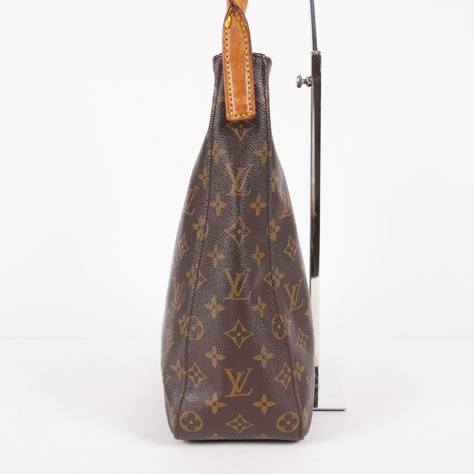 Louis Vuitton Looping GM M51145 Monogram Canvas Shoulder Bag Brown 07E023410004