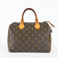 Louis Vuitton Speedy 25 M41528 Monogram Canvas Brown Used Handbag 09M346344808