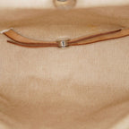 Hermes Herbag Ado PM Backpack Beige Canvas Leather 2way Bag Used 07E404730012