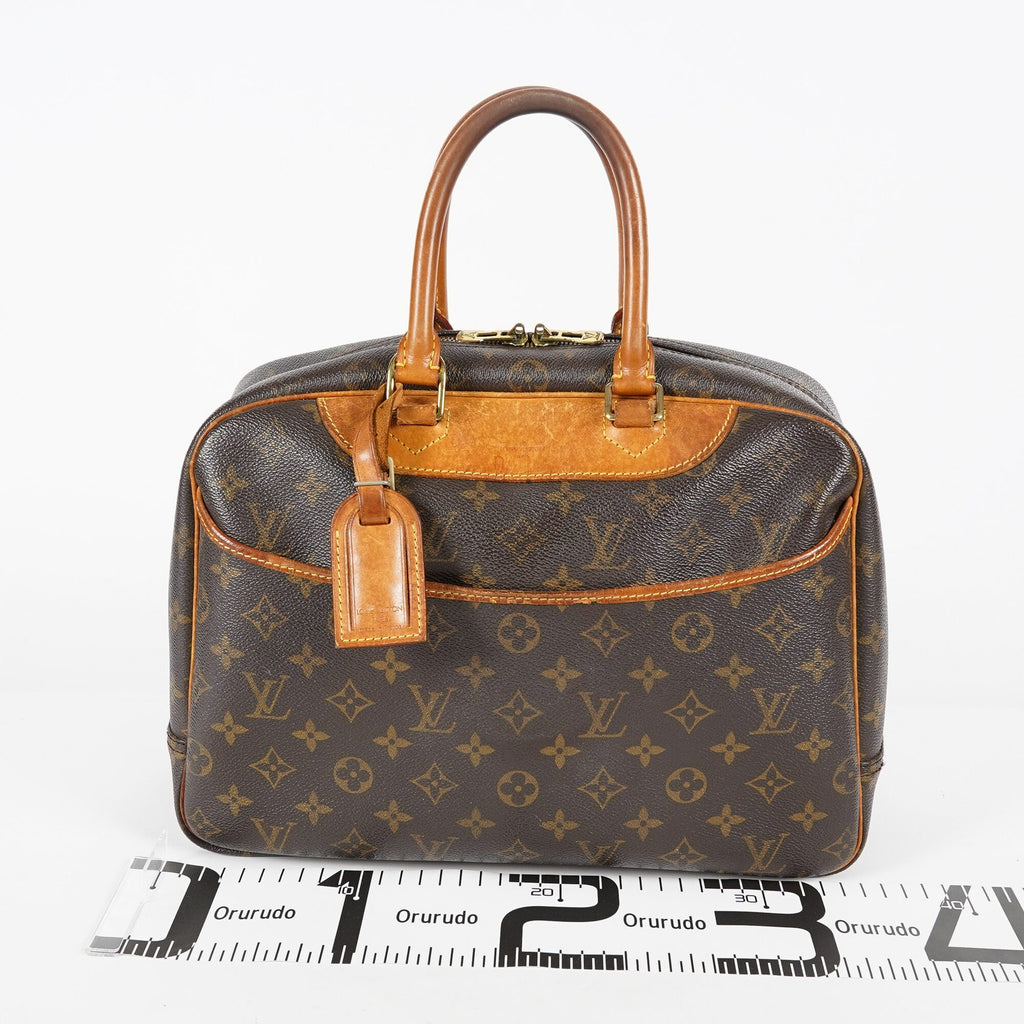 Louis Vuitton Deauville Monogram Canvas Brown Handbag M47270 Used 07E132640030