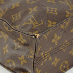 Louis Vuitton Sac Plat M51140 Monogram Canvas Brown Used Tote Bag 09E192530010