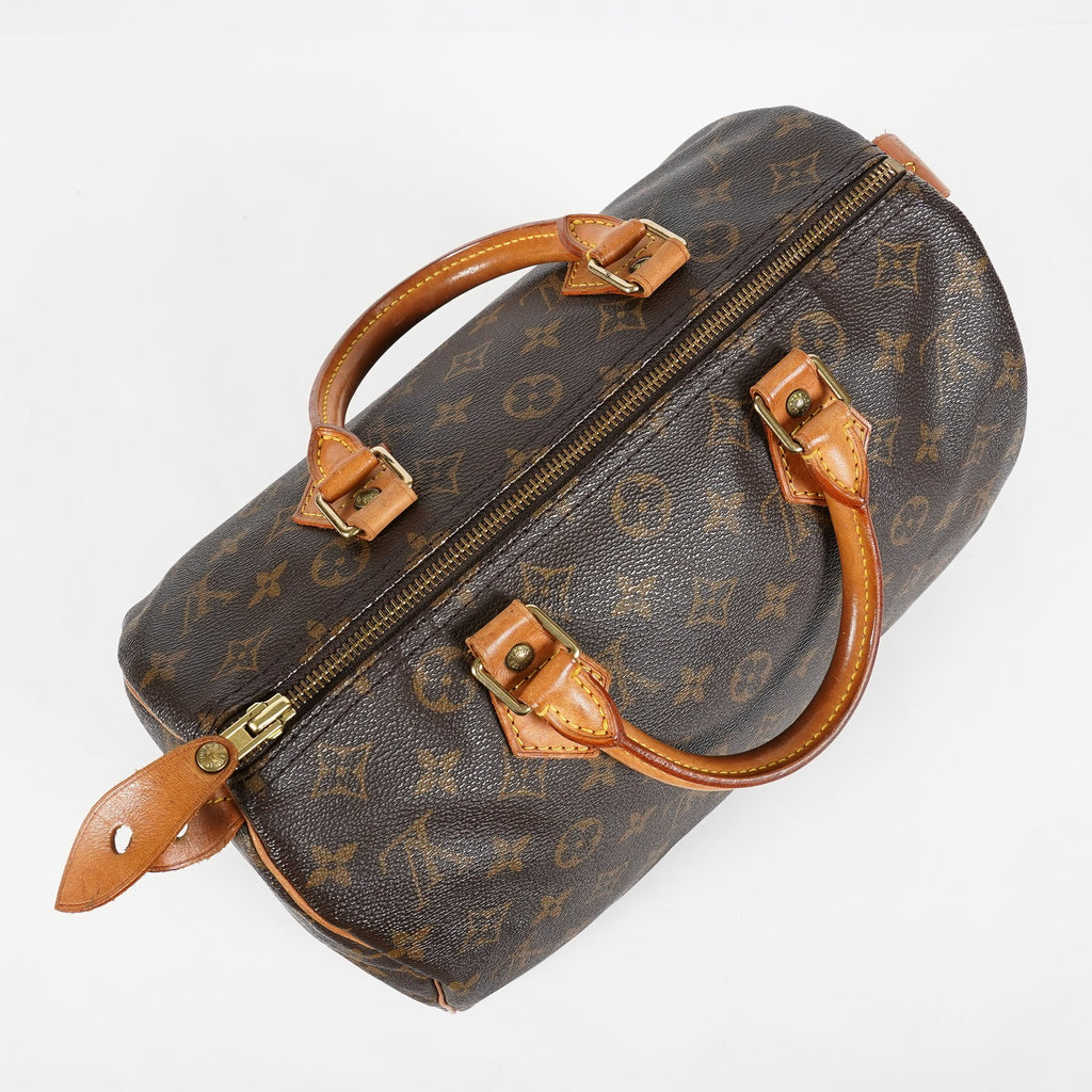 Louis Vuitton Speedy 30 Monogram Canvas Brown Hand Bag Used M41526 07A037035614