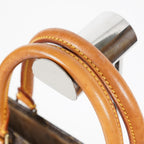 Louis Vuitton M51140 Monogram Sac Plat Tote Bag Brown Canvas Used 08E132310002