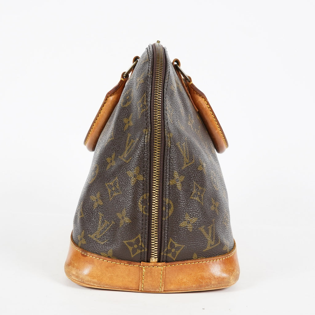 Louis Vuitton Alma PM Handbag M51130 Monogram Canvas Brown Vintage 08A293088803
