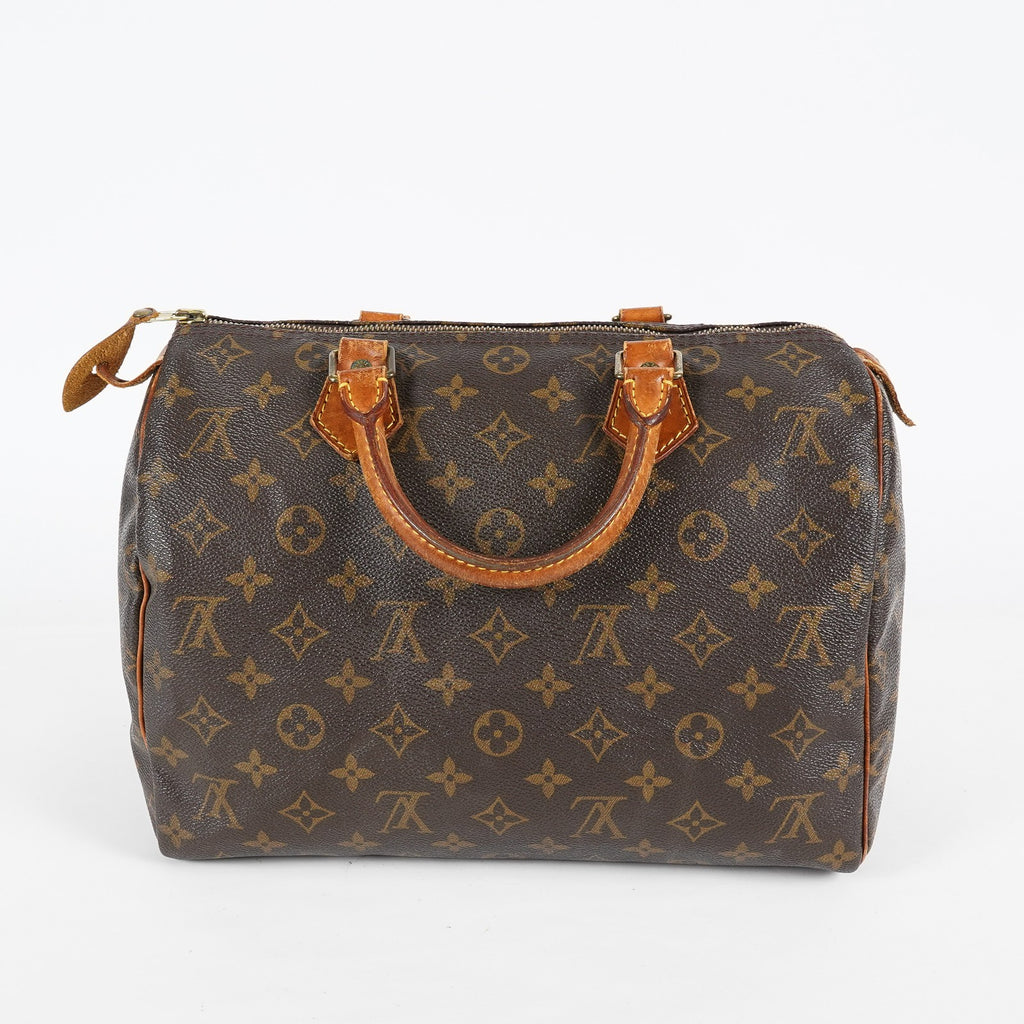Louis Vuitton Speedy 30 M41526 Monogram Canvas Brown Used Handbag 08A045090803