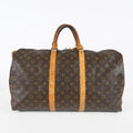 Louis Vuitton Keepall 50 Monogram Brown Duffle Bag M41426 Used 08E163630007