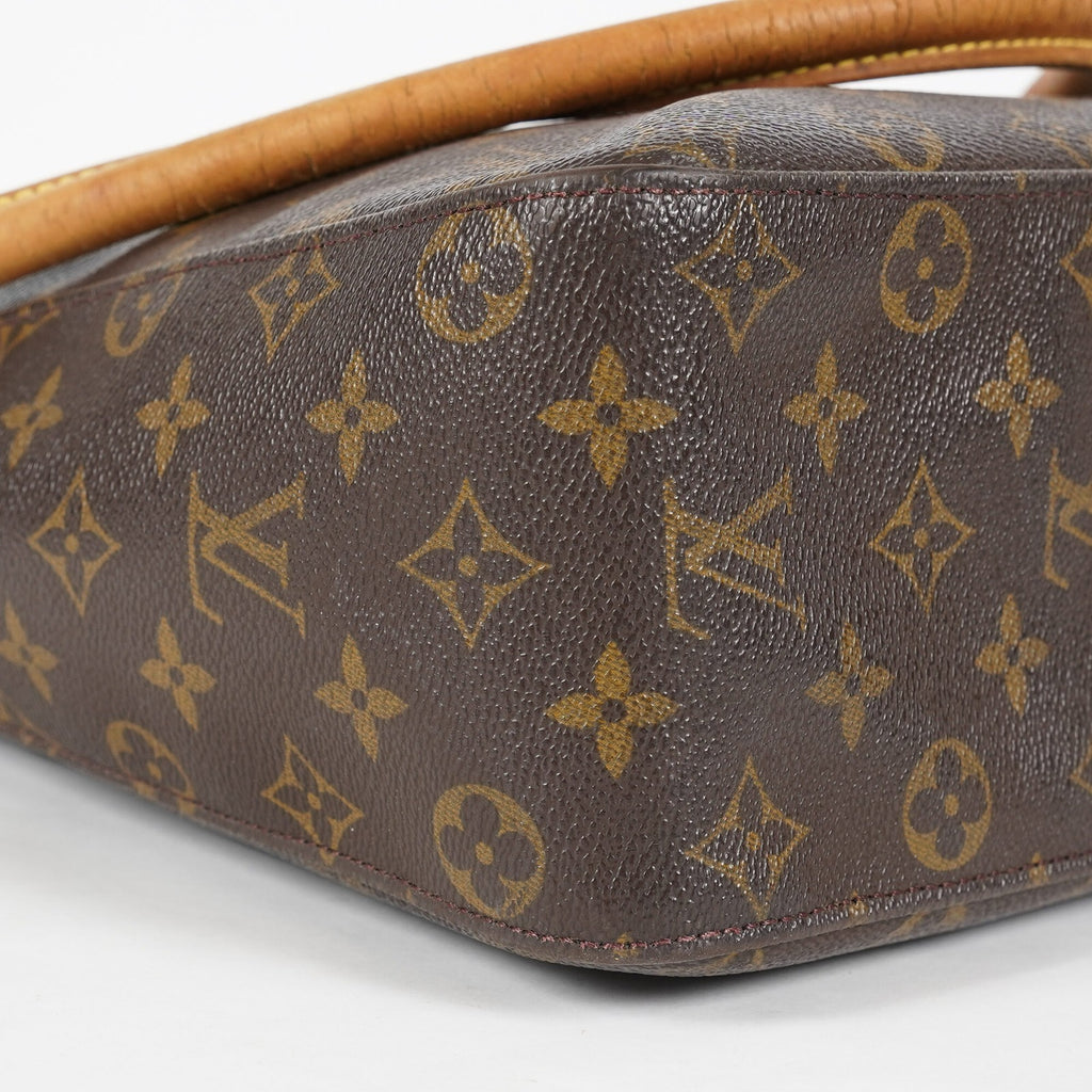 Louis Vuitton Looping GM Monogram Brown Shoulder Bag M51145 Vintage 07E382860012