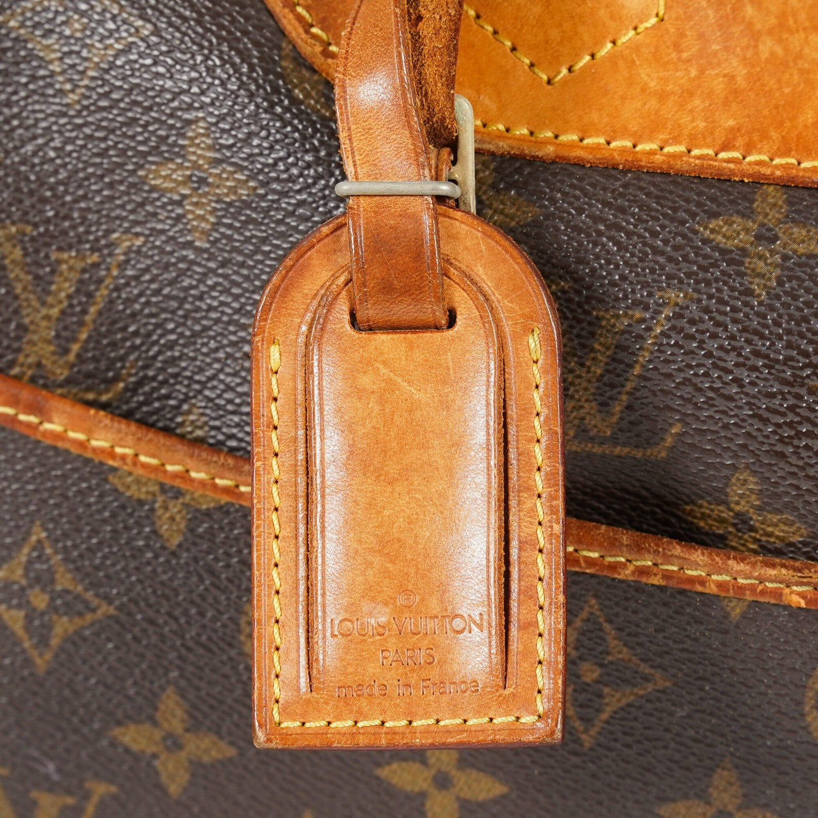 Louis Vuitton Deauville Monogram Canvas Brown Handbag M47270 Used 07E132640030