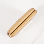 AUTHENTIC Chanel VINTAGE Beige Sevruga Compact Wallet 05E561045016