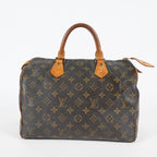 Louis Vuitton Speedy 30 M41526 Monogram Canvas Bag Brown Vintage 07A064118408