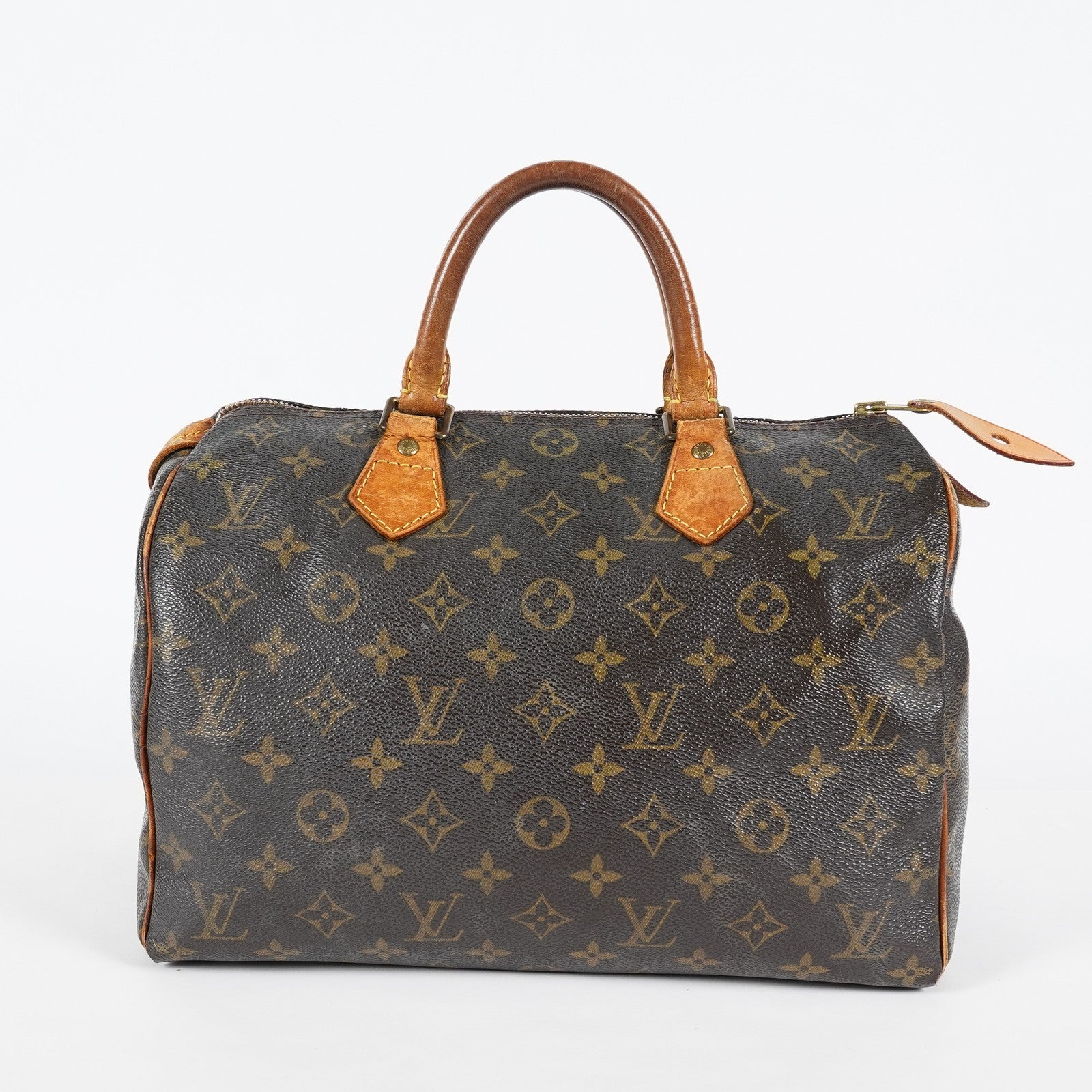 Louis Vuitton Speedy 30 M41526 Monogram Canvas Bag Brown Vintage 07A064118408