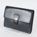 Christian Dior Vintage Leather Shoulder Bag Black Classic Handbag XY230